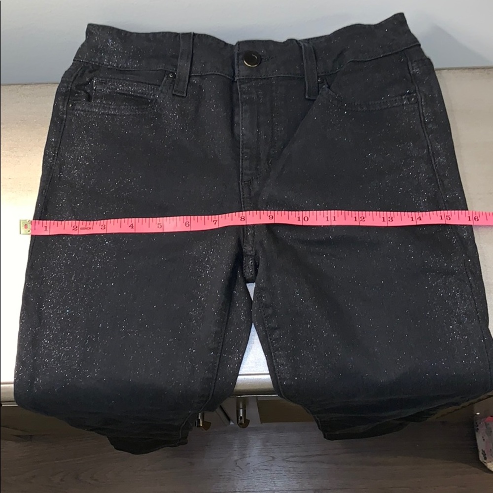 Nordstrom sparkly mid rise black skinny jeans 26W
